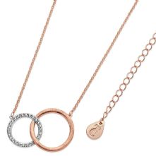 MATT & PAVE CIRCLES PENDANT